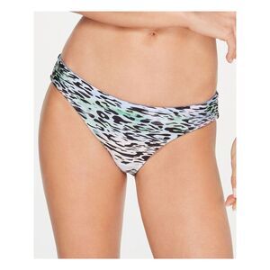 BECCA Women's Black Reversible Hipster Swimwear Bottom L